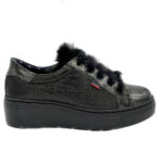 Callaghan Moon Line 14907 Sneaker ultra leggera allacciata in vernice nera.