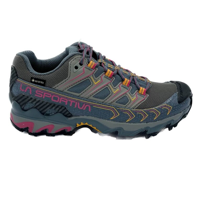 La Sportiva Ultra II Raptor Woman Gtx Tomaia in mesh. Fodera Gore-Tex® impermeabile. Intersuola in EVA ad iniezione ammortizzante, puntalino protettivo.