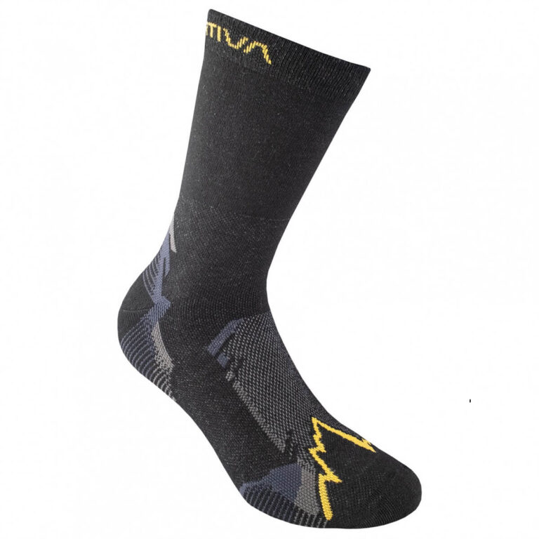 La Sportiva X-Cursion Socks Calzino di taglio alto per escursionismo alpino, hiking, trekking e ferrate. facile e veloce asciugatura. Made in Italy