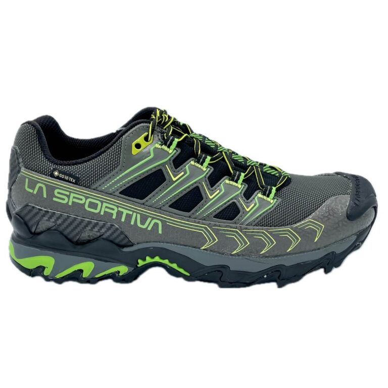 La Sportiva Ultra II Raptor Gtx Tomaia in mesh. Fodera Gore-Tex® impermeabile. Intersuola in EVA ad iniezione ammortizzante, puntalino protettivo.