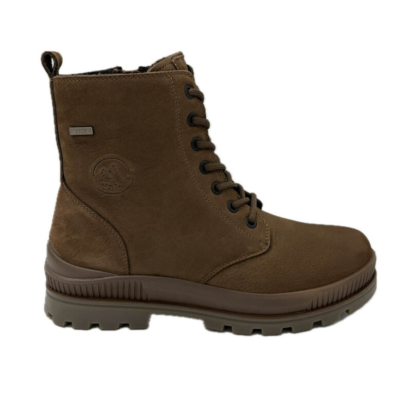 G Comfort Scarponcino marrone. Foderato in tessuto membrana impermeabile Chiusura lacci e cerniera laterale. Plantare estraibile suola ottimo grip