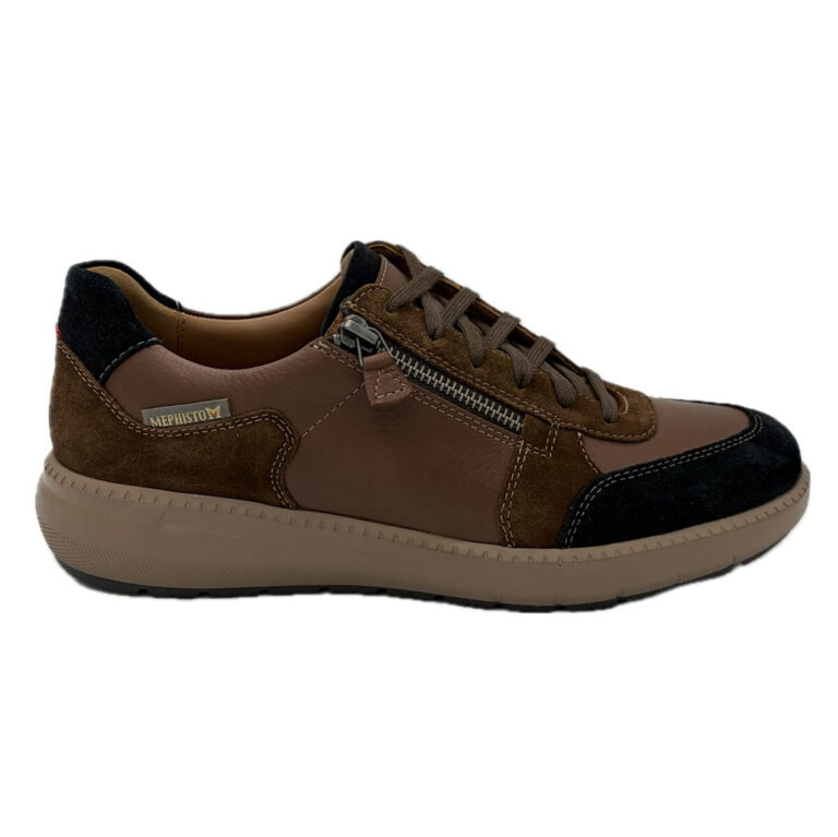 Mephisto Jamy è una sneaker in pelle liscia e scamosciata. Si può facilmente calzare grazie alla cerniera. Suola in gomma antiscivolo e durevole.