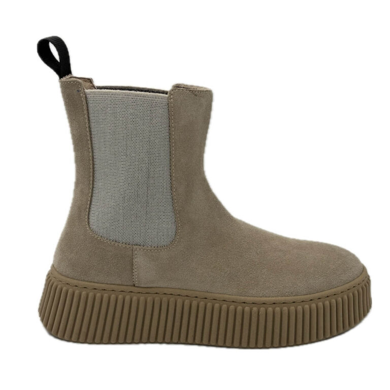 Frau beatles in pelle scamosciata beige con elastico bilaterale in. Sottopiede estraibile ricoperto in LYCRA Suola in T.R. Made in Italy